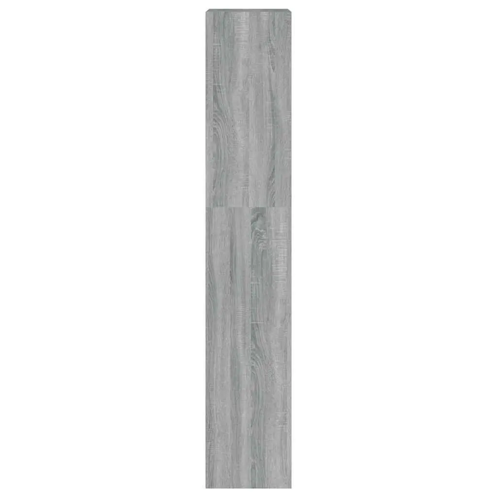 Grey Sonoma Book Cabinet and Room Divider 40x30x166cm