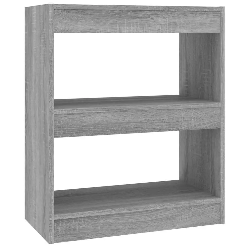 Book Cabinet Room Divider Grey Sonoma 60x30x72 cm Shelving Storage Organiser