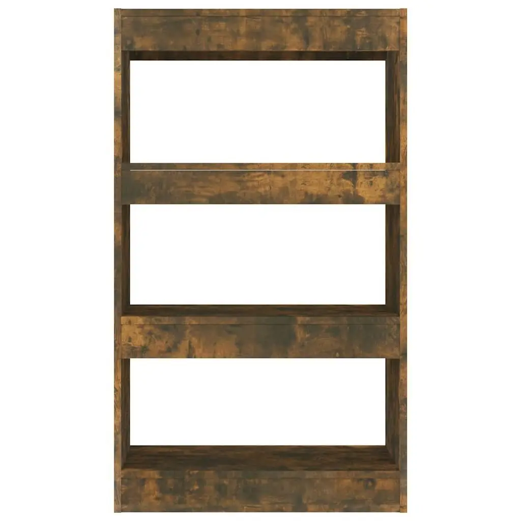 Book Cabinet Room Divider Shelf Smoked Oak 60x30x103cm Engineered Wood