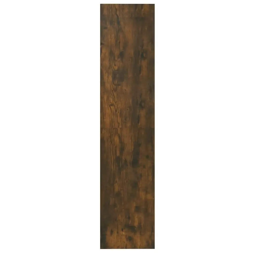 Book Cabinet Smoked Oak 60W x 30D x 135H cm Engineered Wood Room Divider Storage Organiser