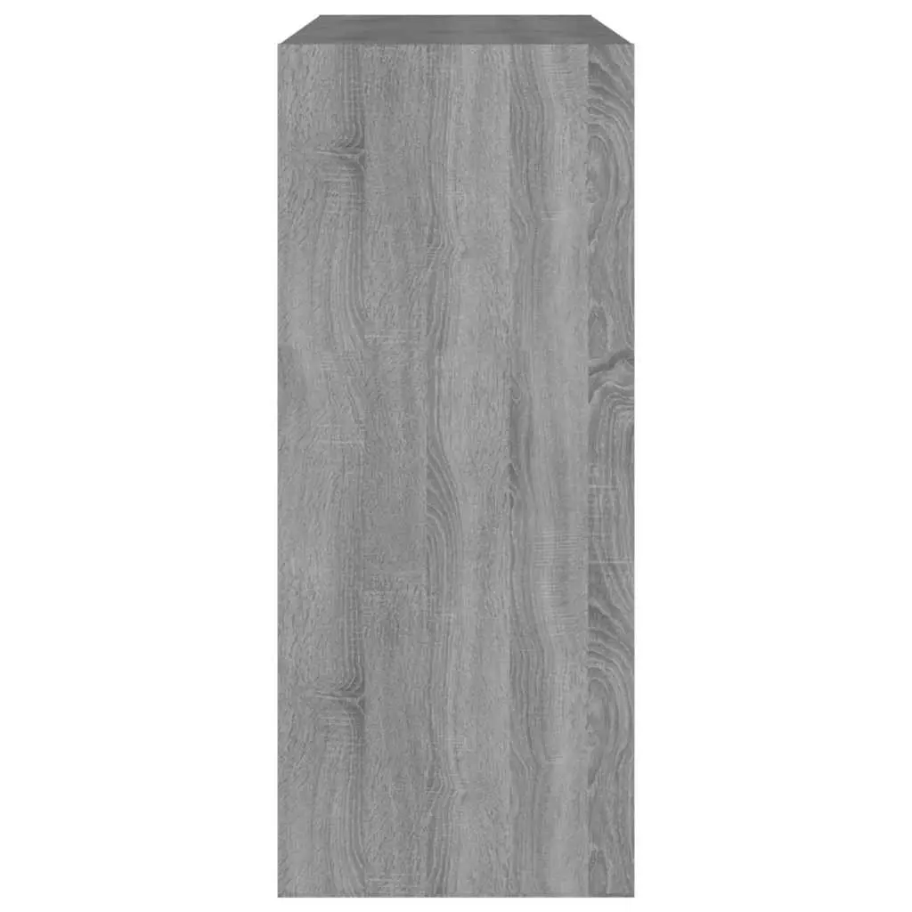 Book Cabinet Grey Shelving Unit 80x30x72cm Engineered Wood