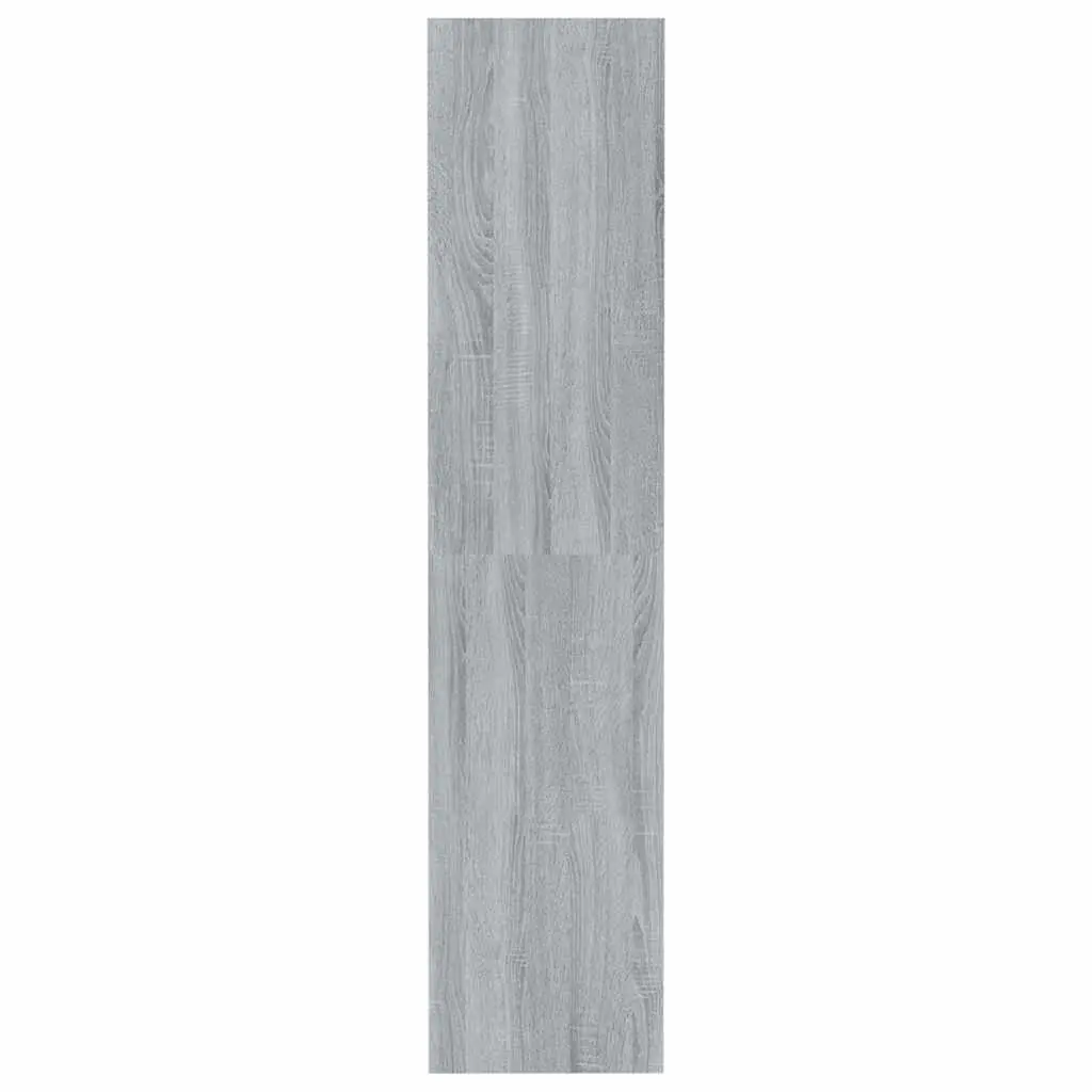 Book Cabinet Room Divider Grey 80x30x135cm Engineered Wood Shelving Storage Bookcase
