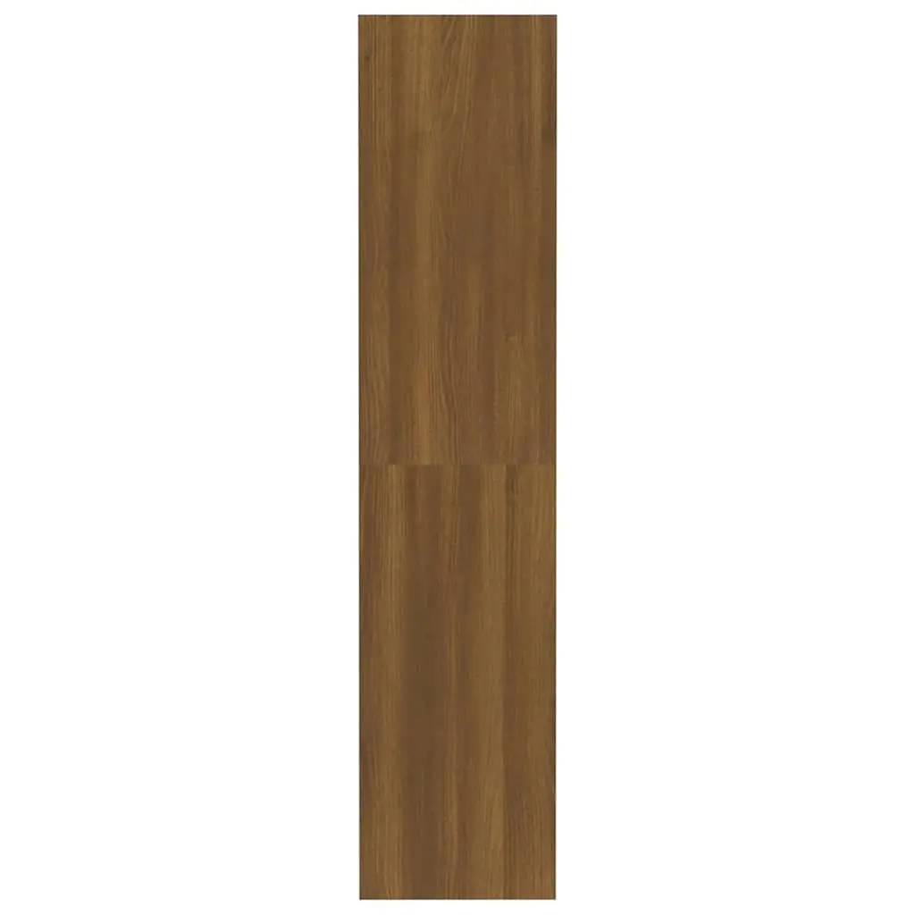 Brown Oak Book Cabinet and Room Divider 80x30x135cm