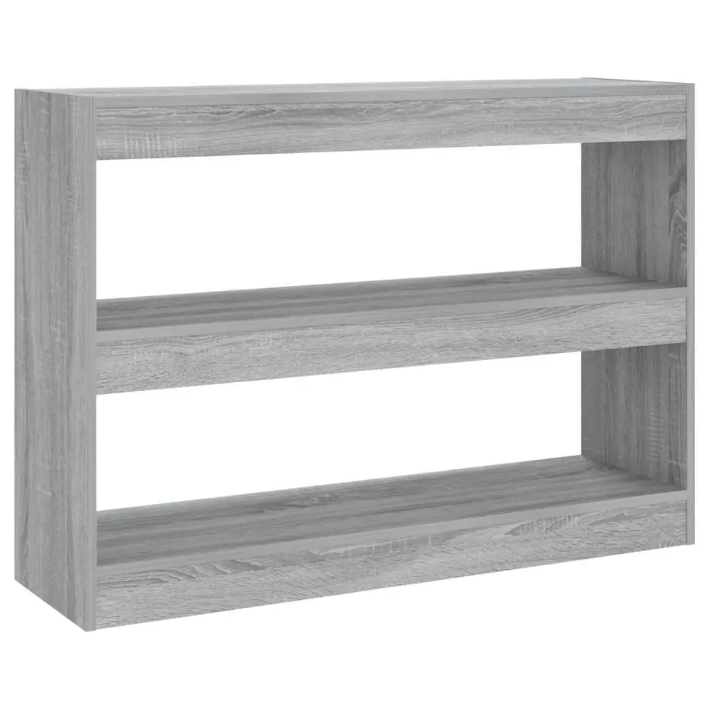 Book Cabinet Grey Sonoma Room Divider 100x30x72cm Storage Shelving Unit