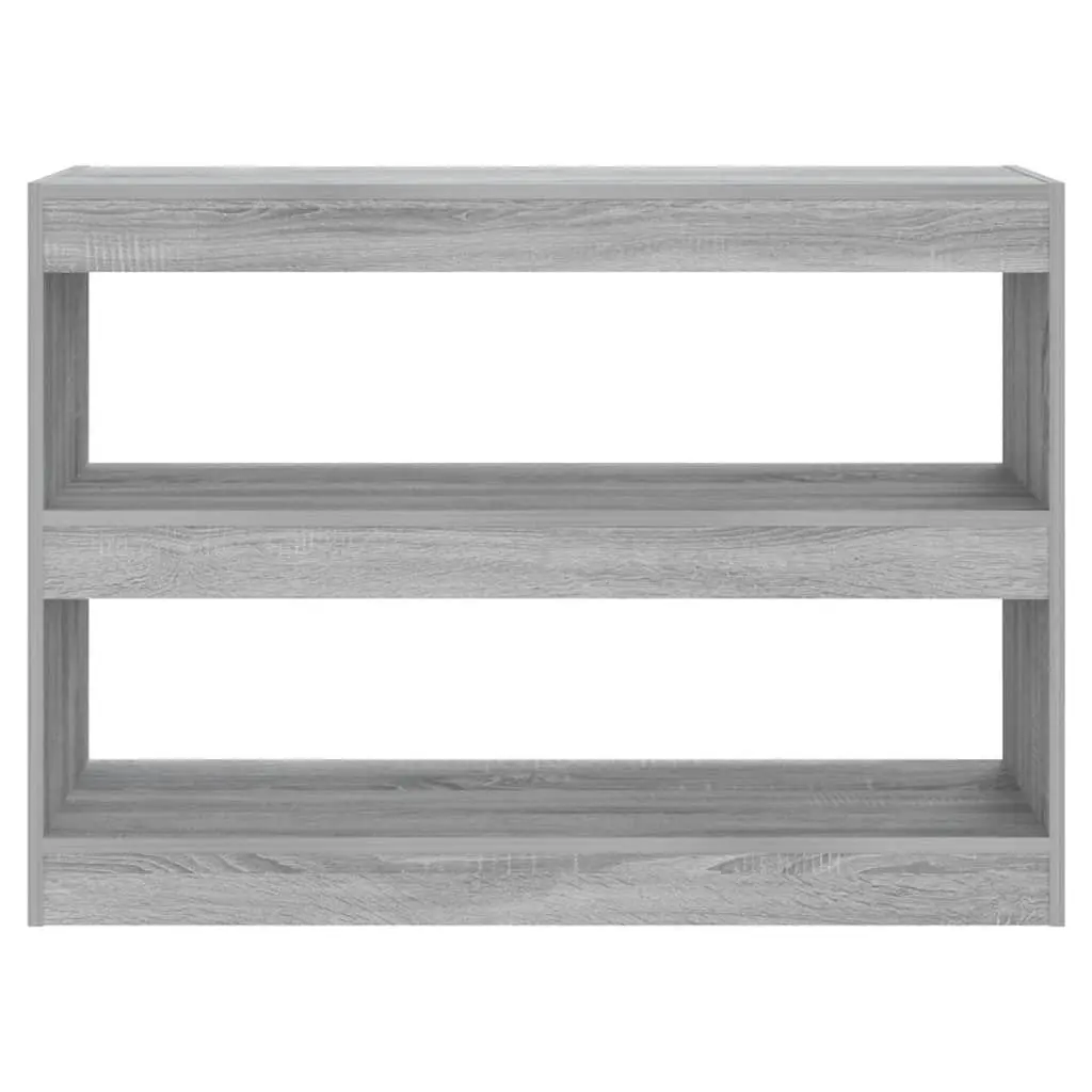 Book Cabinet Grey Sonoma Room Divider 100x30x72cm Storage Shelving Unit