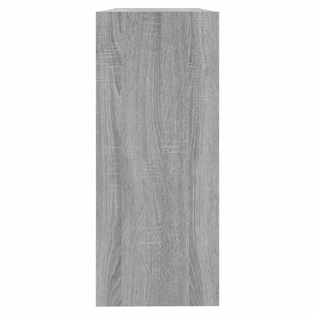 Book Cabinet Grey Sonoma Room Divider 100x30x72cm Storage Shelving Unit