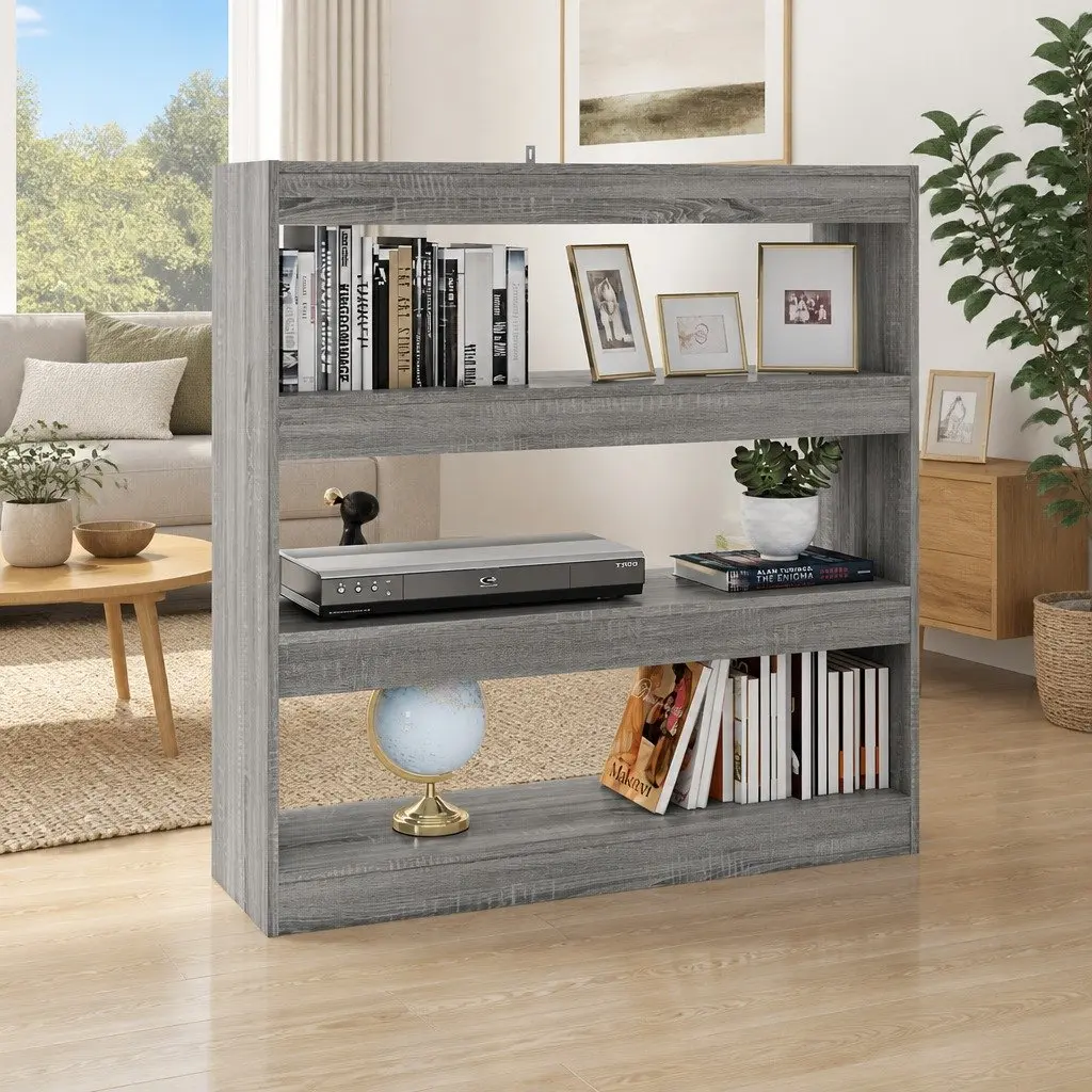 Grey Sonoma Book Cabinet and Room Divider