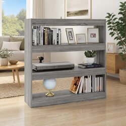 Grey Sonoma Book Cabinet and Room Divider