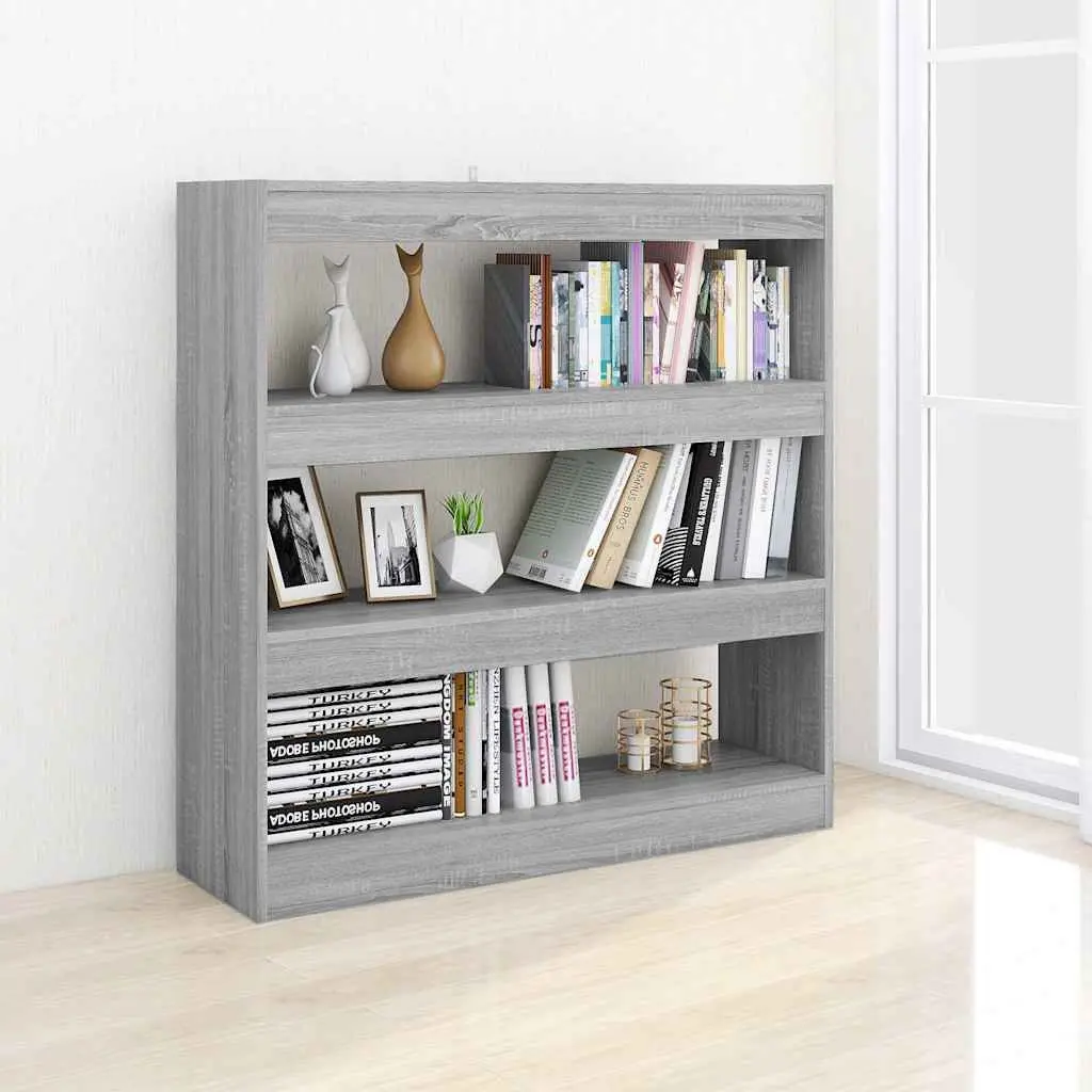 Grey Sonoma Book Cabinet and Room Divider