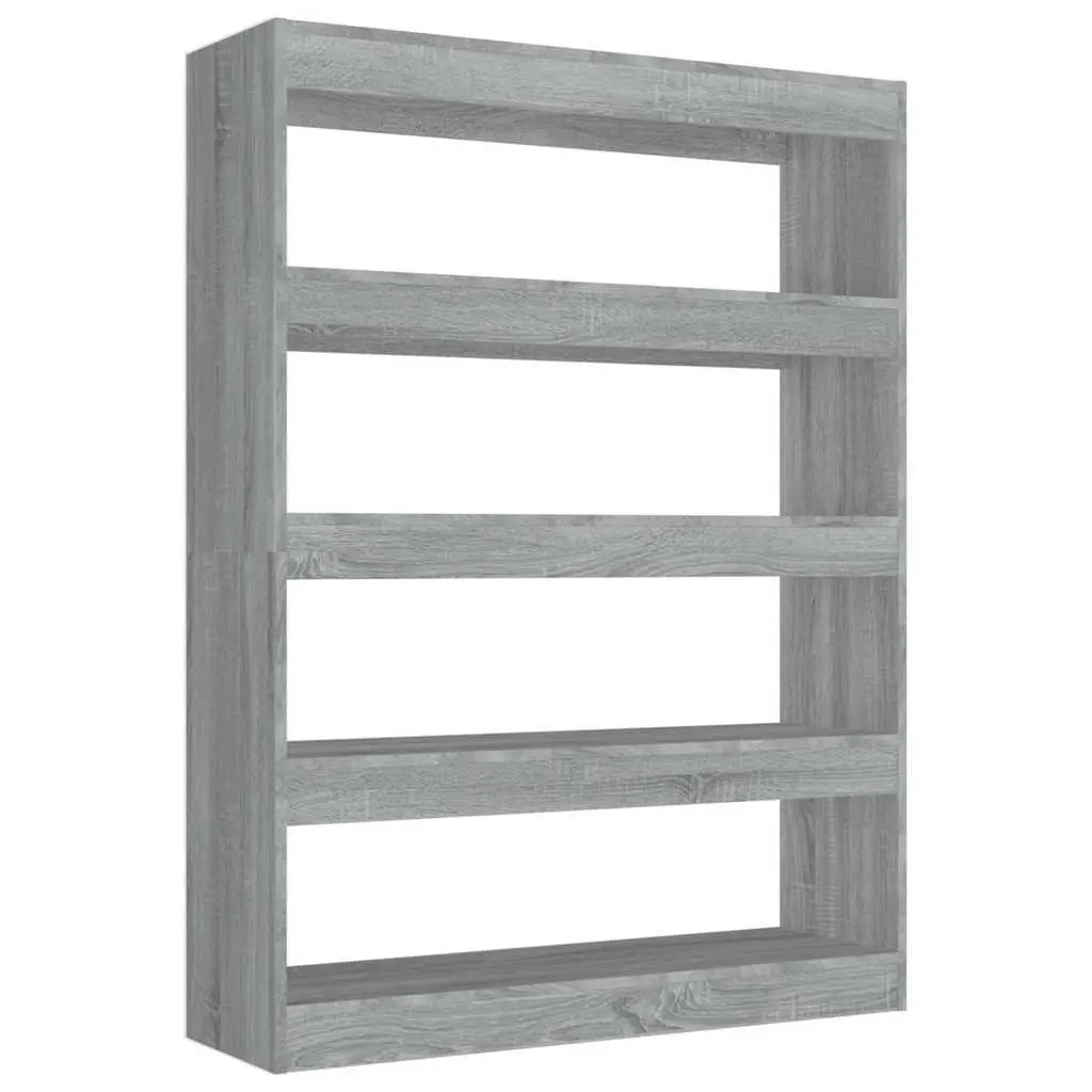 Grey Book Cabinet Room Divider with Ample Storage