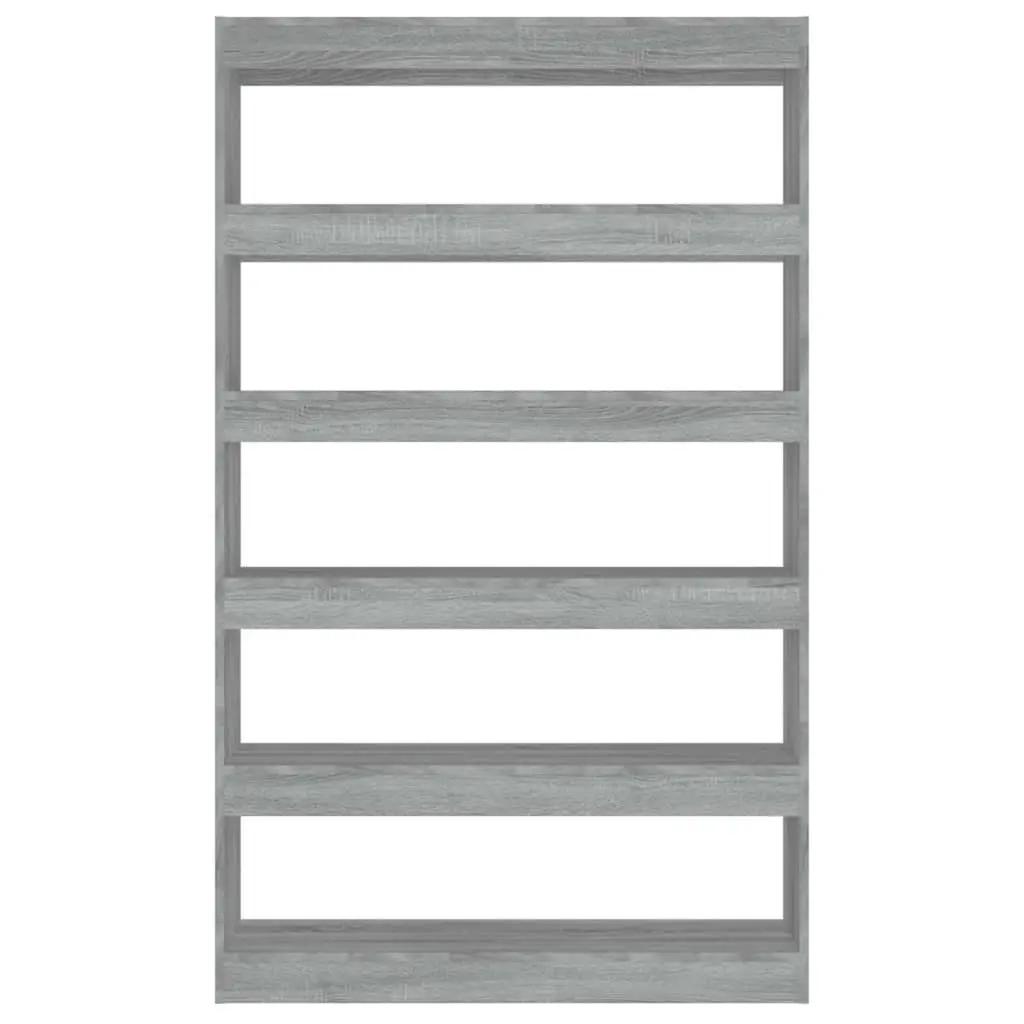 Book Cabinet Grey Wooden Shelving Storage Room Divider Standing Shelf