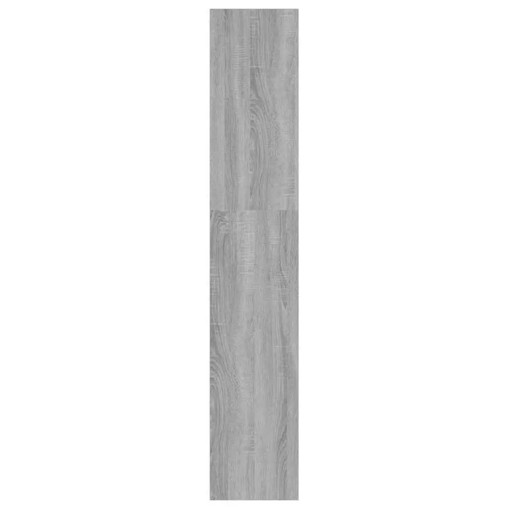 Book Cabinet Grey Wooden Shelving Storage Room Divider Standing Shelf