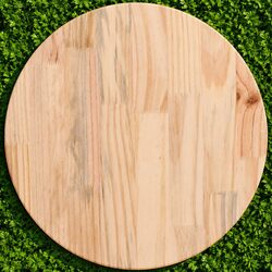 Warm Brown Solid Pinewood Round Table Top Ø40cm