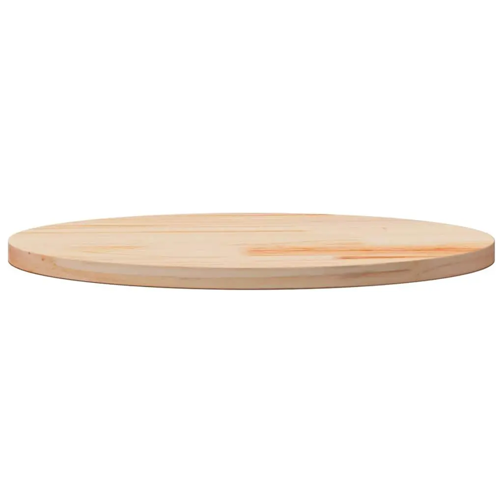 Round Solid Pine Wood Table Top 60cm Diameter Natural Brown Dining Coffee