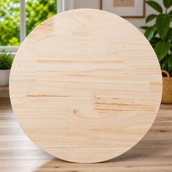 Inviting Round Solid Wood Table Top Ø80cm x 2.5cm