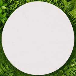 White Solid Pine Round Table Top for Indoor Use Ø60cm