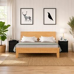 Black Pine Bedside Cabinets - 2 Piece Set