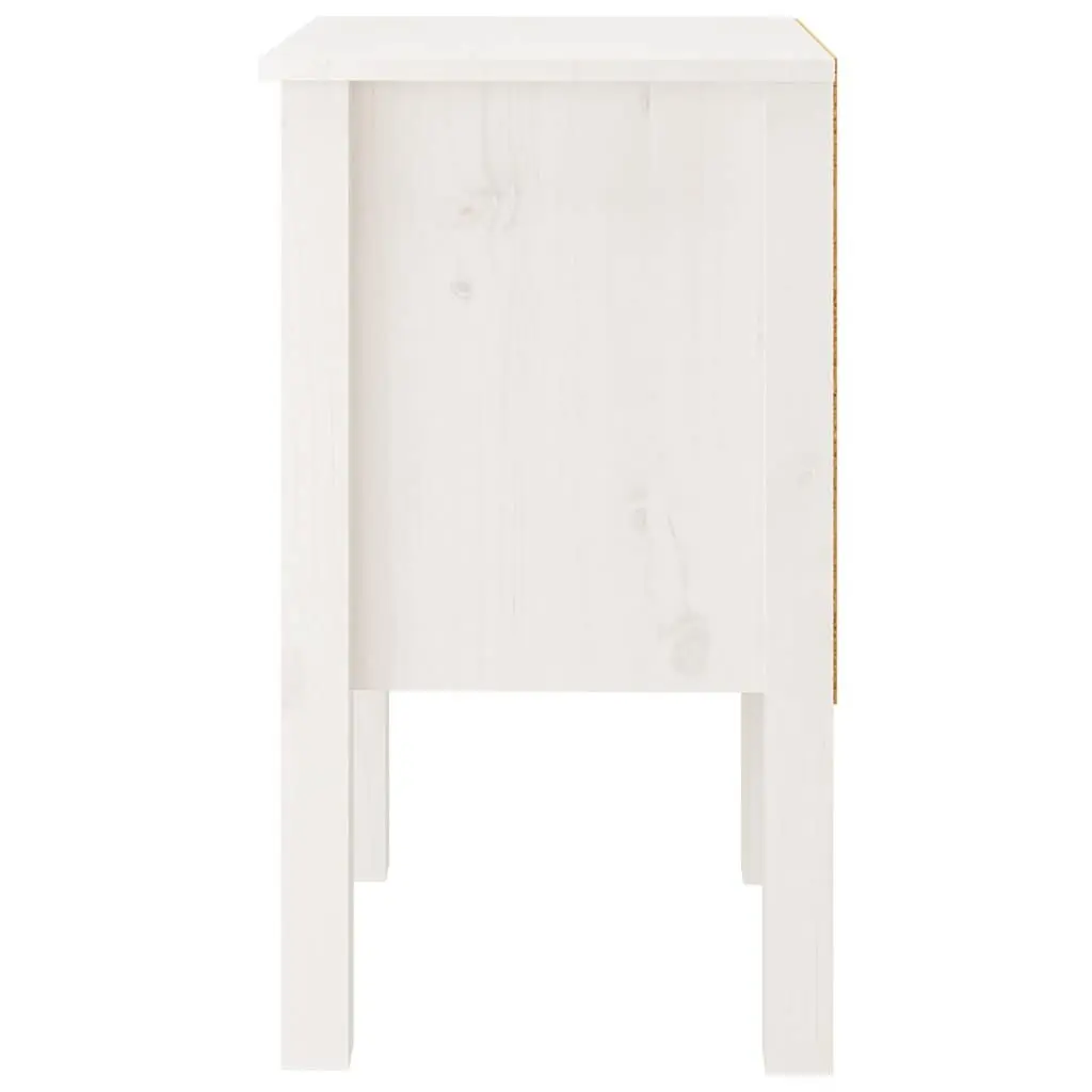 White Bedside Cabinet Set 2 pcs