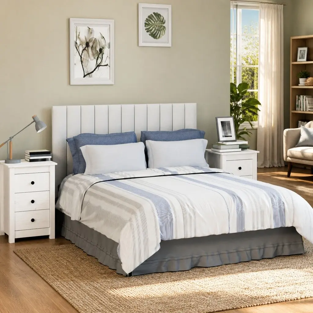 White Bedside Cabinets 2 pcs 40x35x61.5 cm
