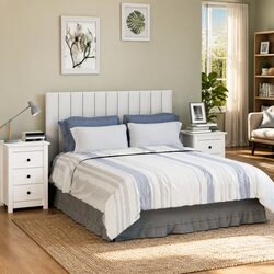 Elegant White Bedside Cabinets 2 pcs 40x35x61.5 cm