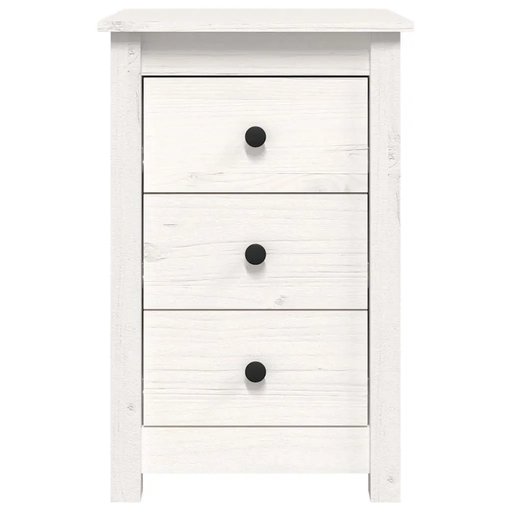 White Bedside Cabinets 2 pcs 40x35x61.5 cm