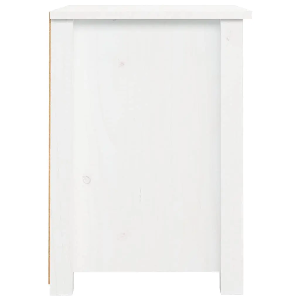 Wooden Bedside Cabinet White Nightstand Storage Drawer 40x35x49cm