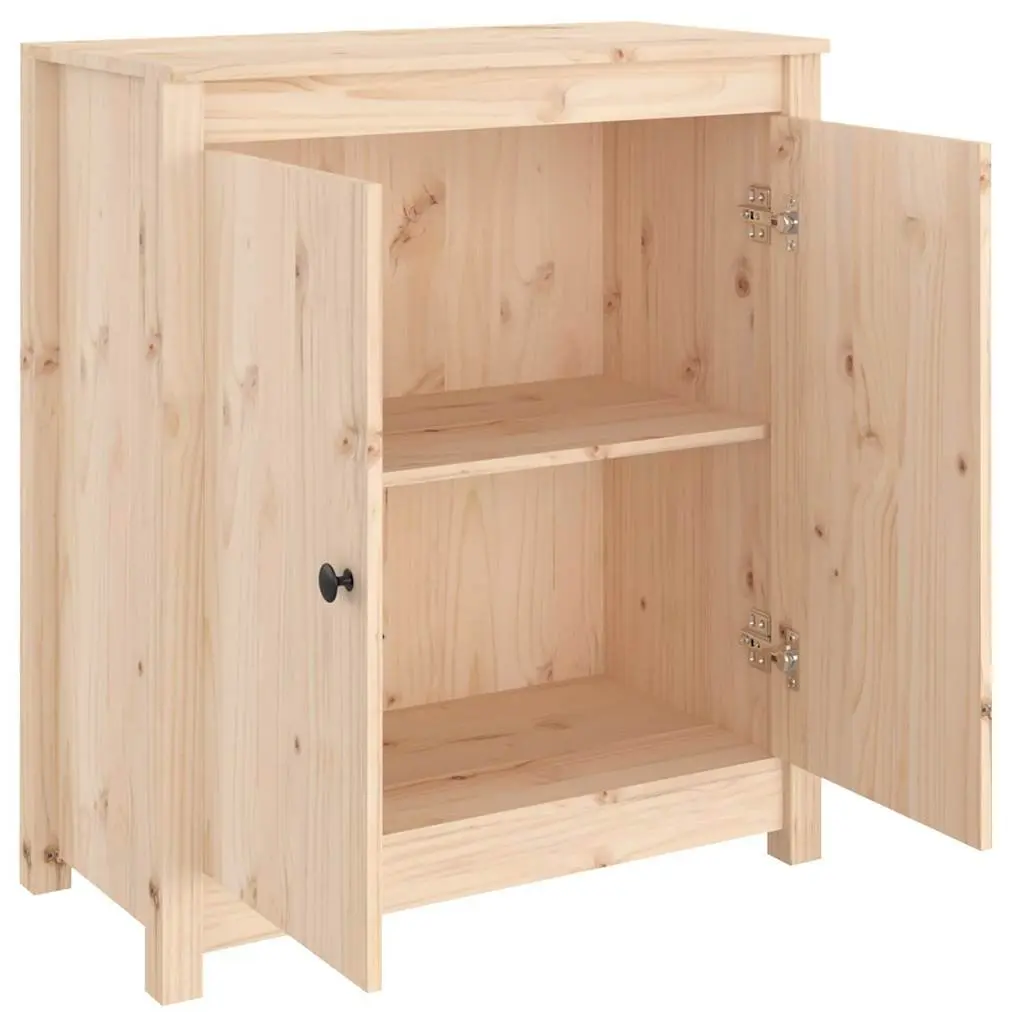 Solid Wood Pine Sideboard Storage Cabinet Brown Living Room Furniture Display