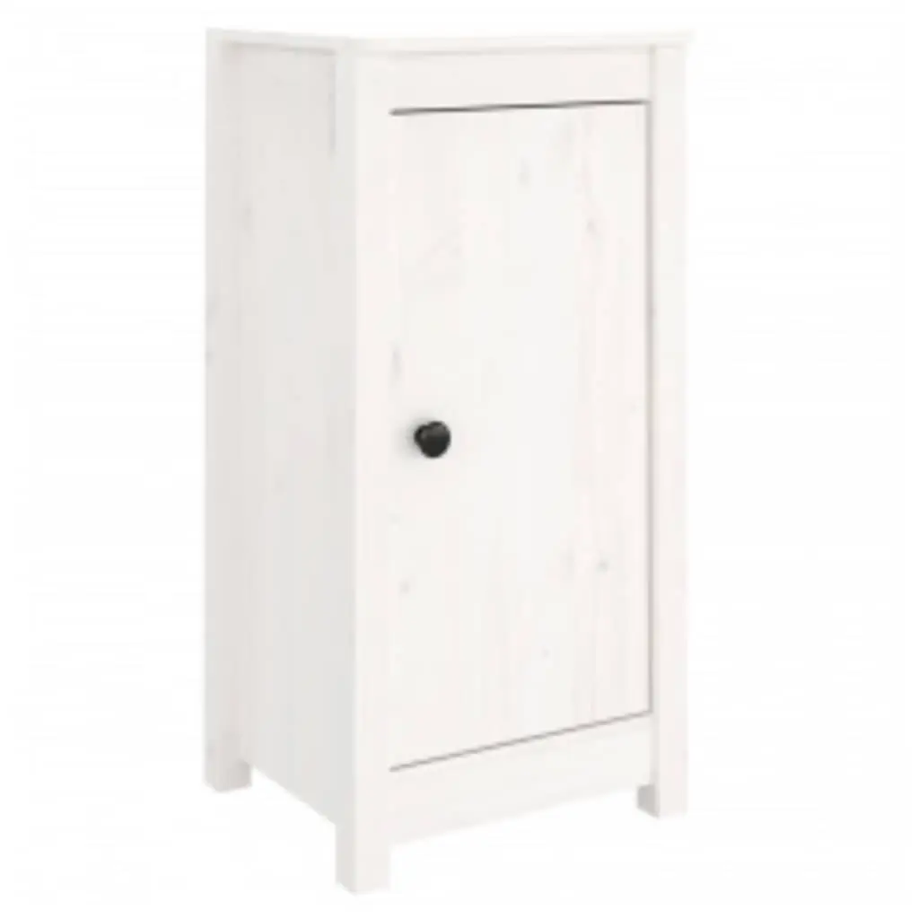 2-Piece White Solid Pine Sideboard Set for Living Rooms