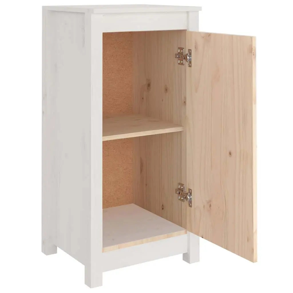2-Piece White Solid Pine Sideboard Set for Living Rooms