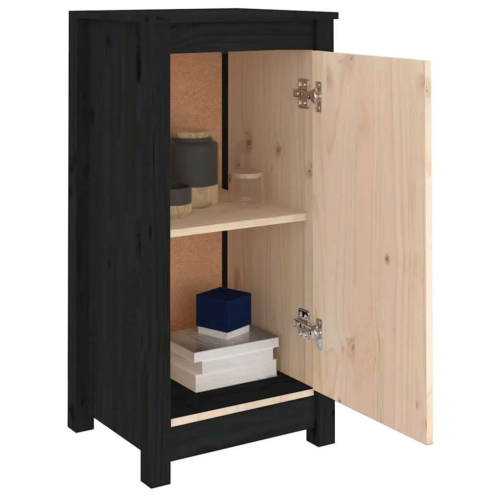 Black Solid Wood Sideboards for Living Room