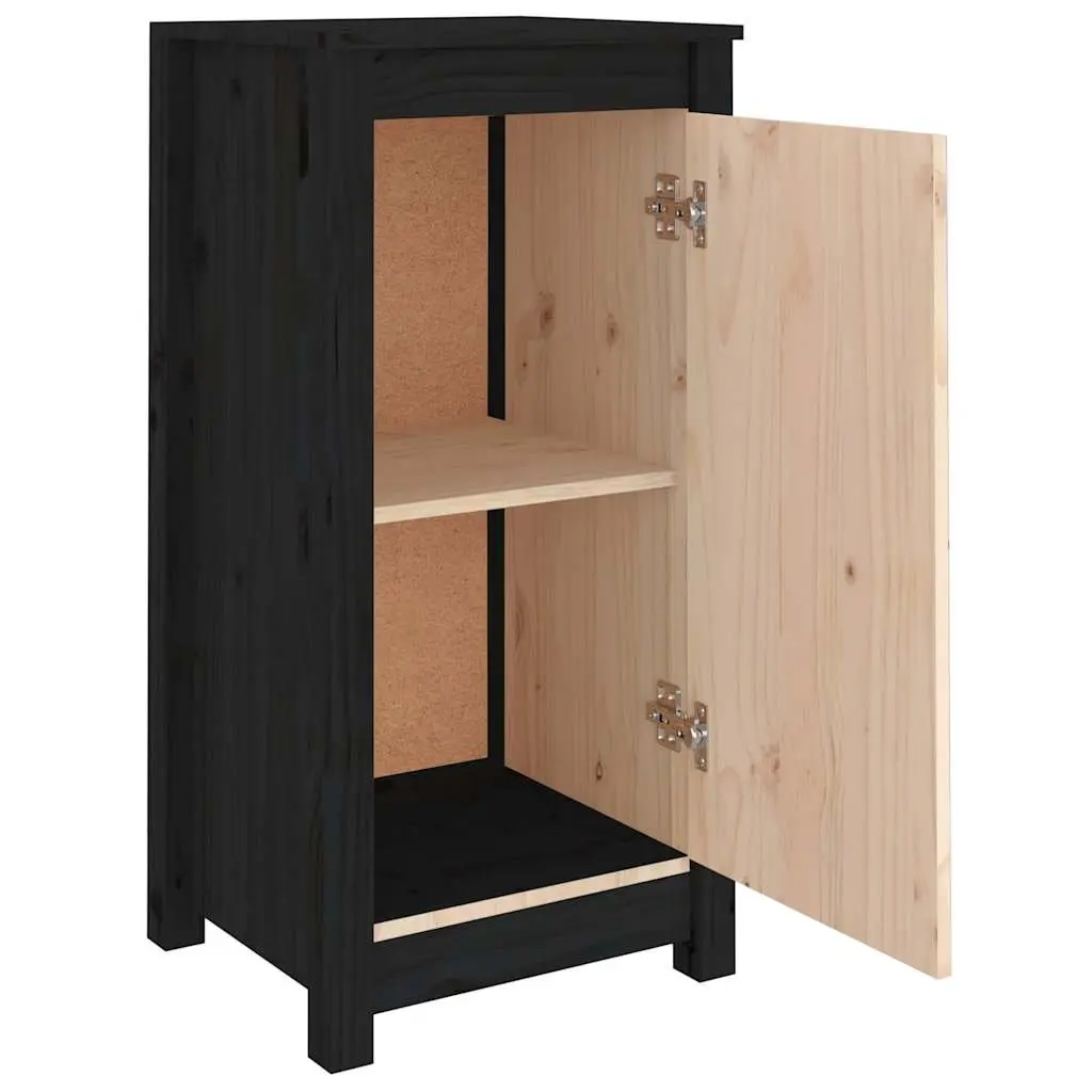 Black Solid Wood Sideboards for Living Room