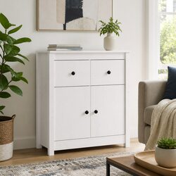 Charming Wooden Sideboard Storage Cabinet for Living Rooms