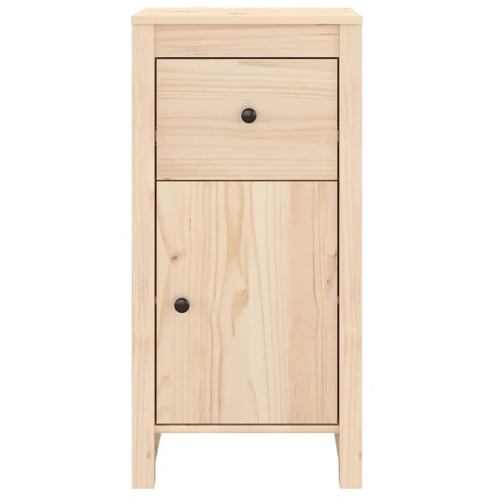 Solid Wood Pine Sideboards 2 pcs Brown Storage Cabinet Furniture