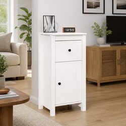 White Pine Sideboard Storage Cabinet 40x35x80cm