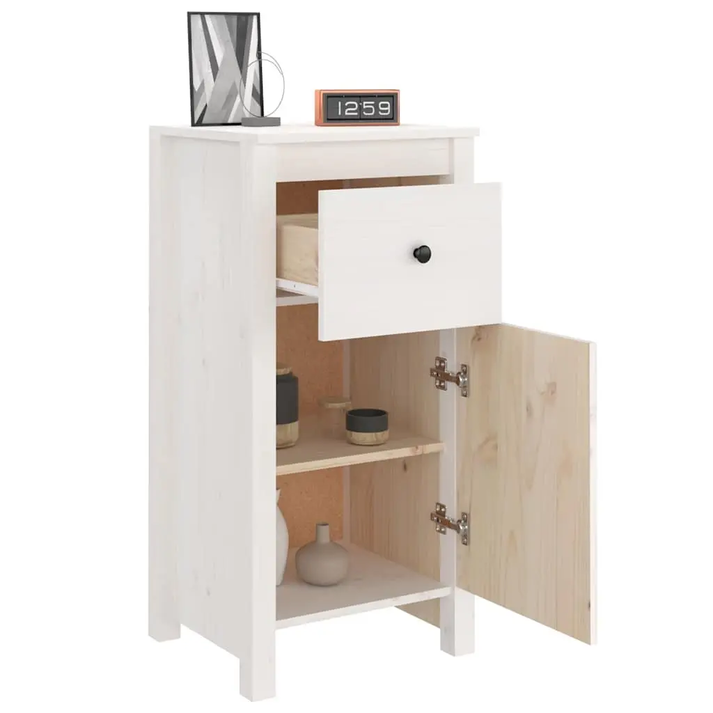 White Pine Sideboard Storage Cabinet 40x35x80cm
