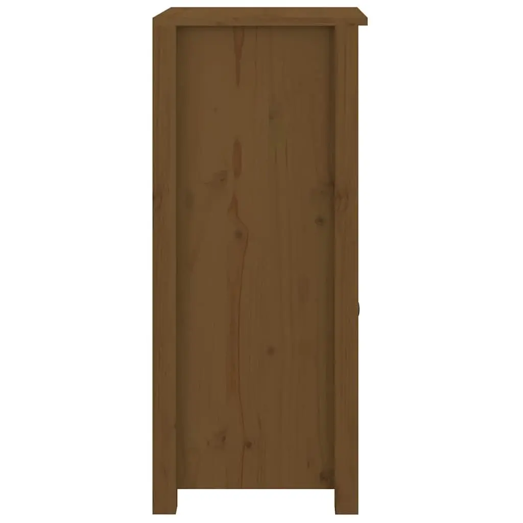 2-Piece Solid Wood Pine Sideboards in Brown