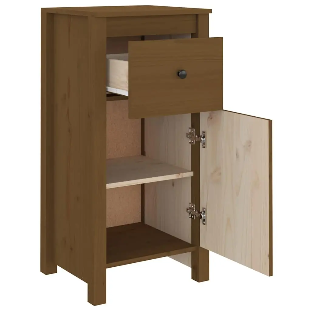 2-Piece Solid Wood Pine Sideboards in Brown