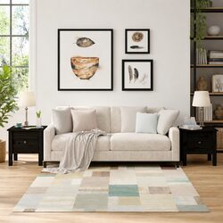 Charming Black Solid Wood Side Tables - Set of 2