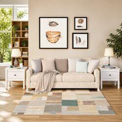 Charming White Pine Wood Side Tables with Drawer – Set of 2