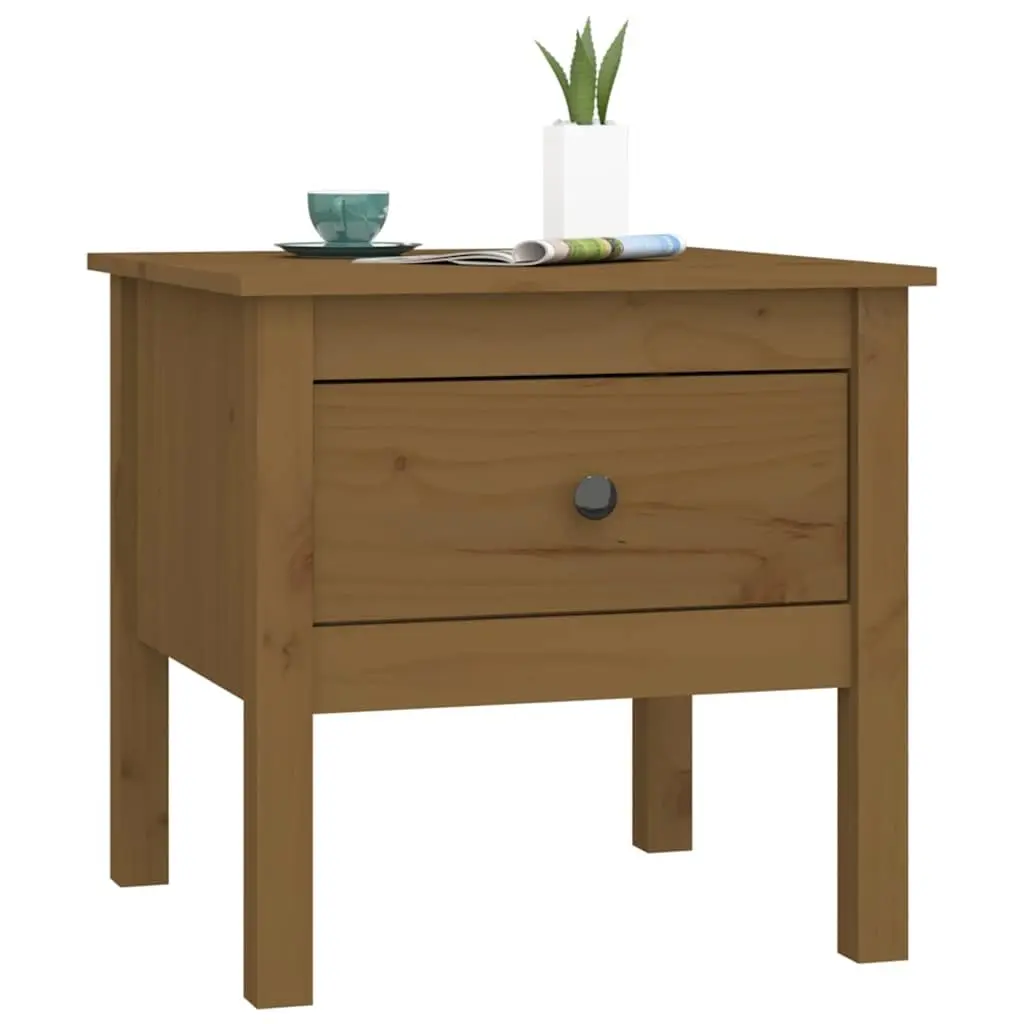 End Tables Solid Wood Pine 2 Piece Side Table Living Room Bedroom Nightstand