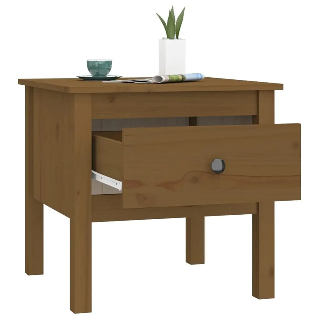 End Tables Solid Wood Pine 2 Piece Side Table Living Room Bedroom Nightstand