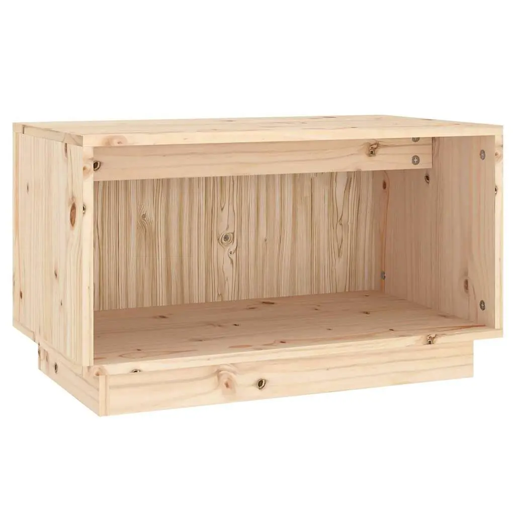 TV Cabinet Brown 60x35x35 cm Solid Pine Wood Storage Unit