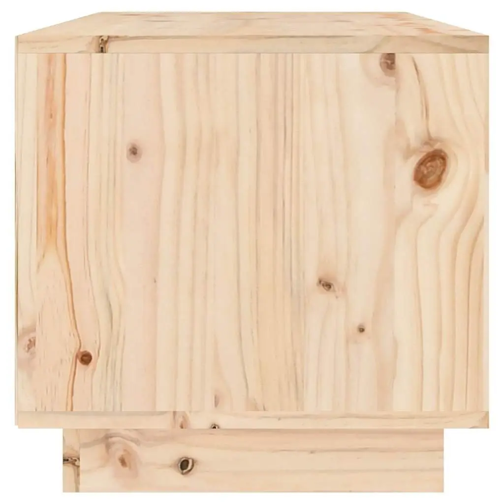 TV Cabinet Brown 60x35x35 cm Solid Pine Wood Storage Unit