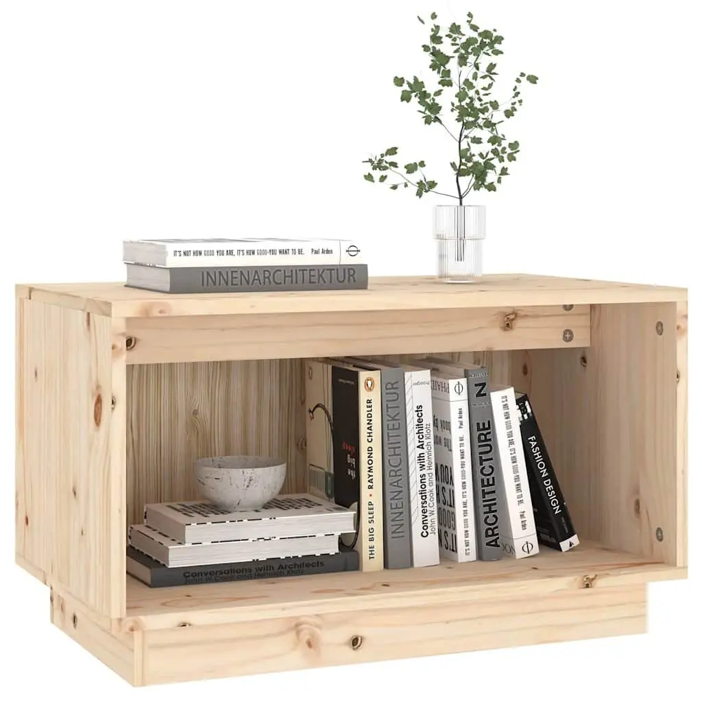 TV Cabinet Brown 60x35x35 cm Solid Pine Wood Storage Unit