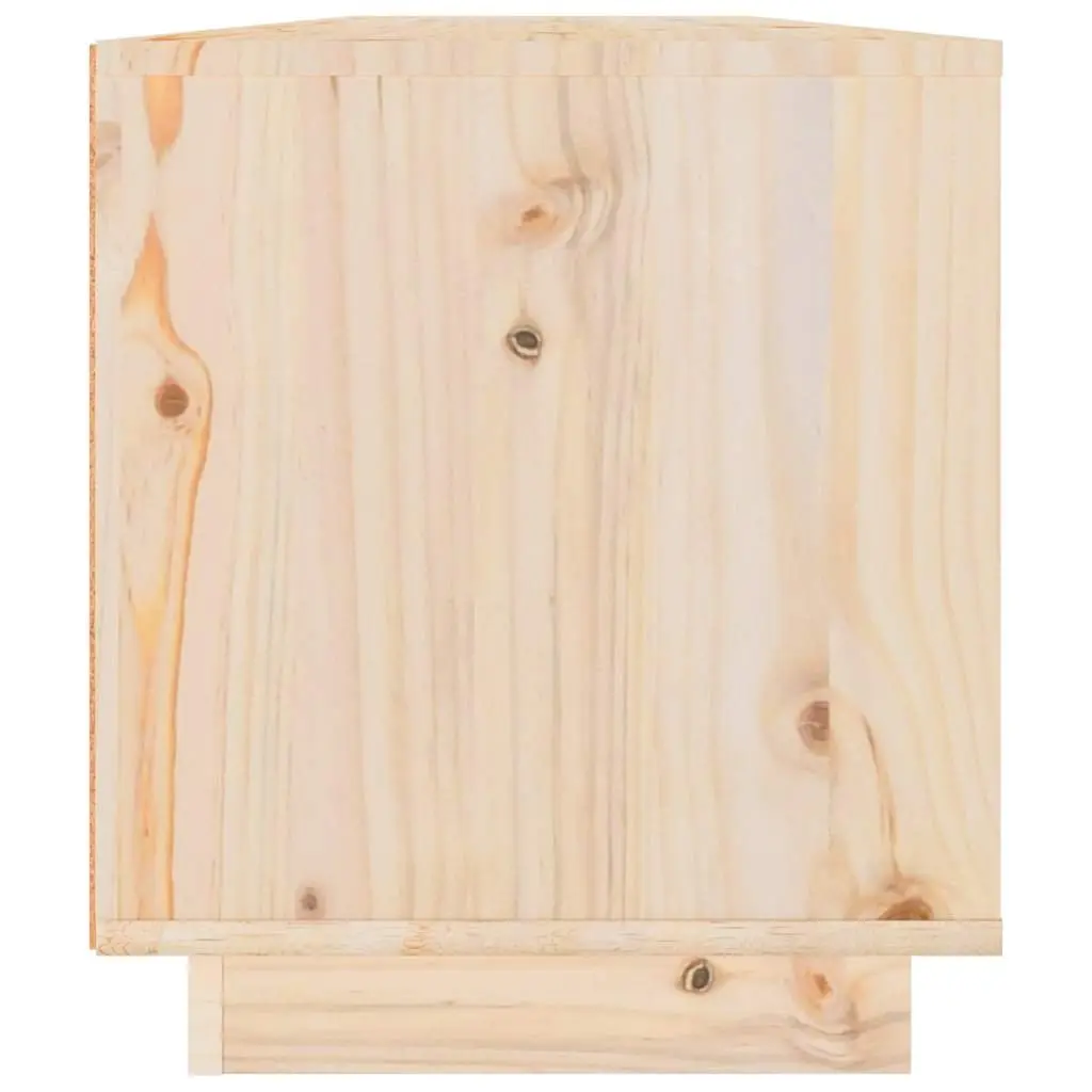 Solid Wood Pine TV Cabinet 110x34x40 cm Brown
