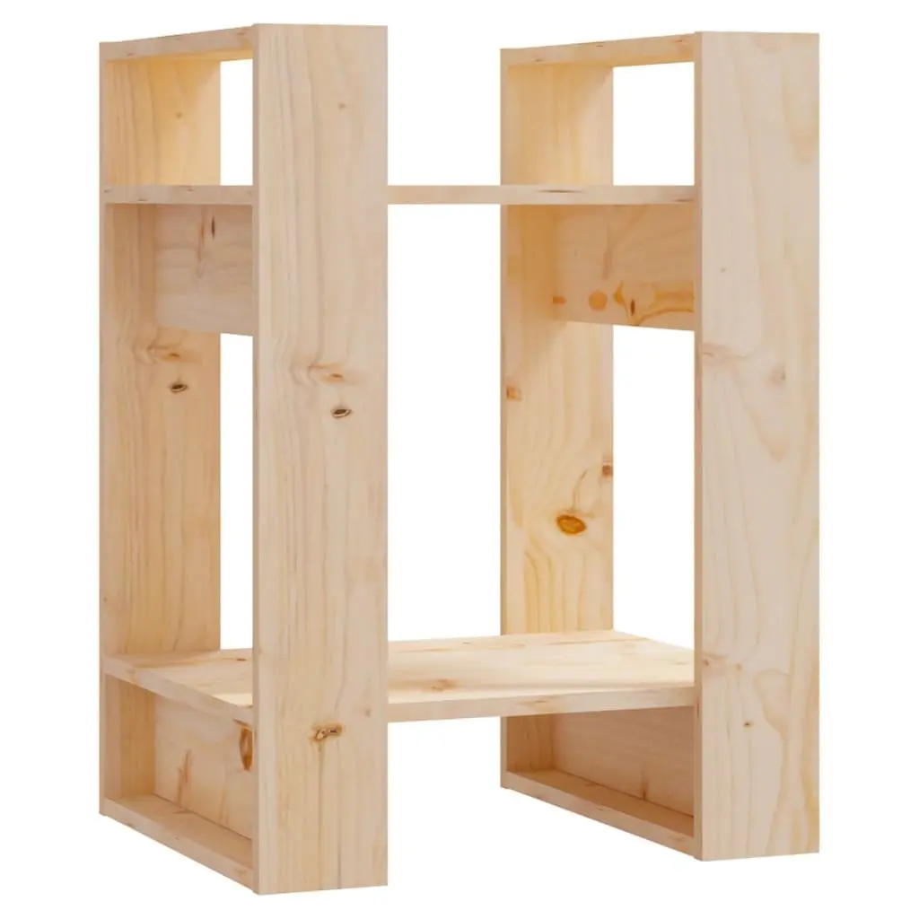 Solid Wood Pine Book Cabinet Room Divider Bookshelf 41x35x57cm Storage Shelves