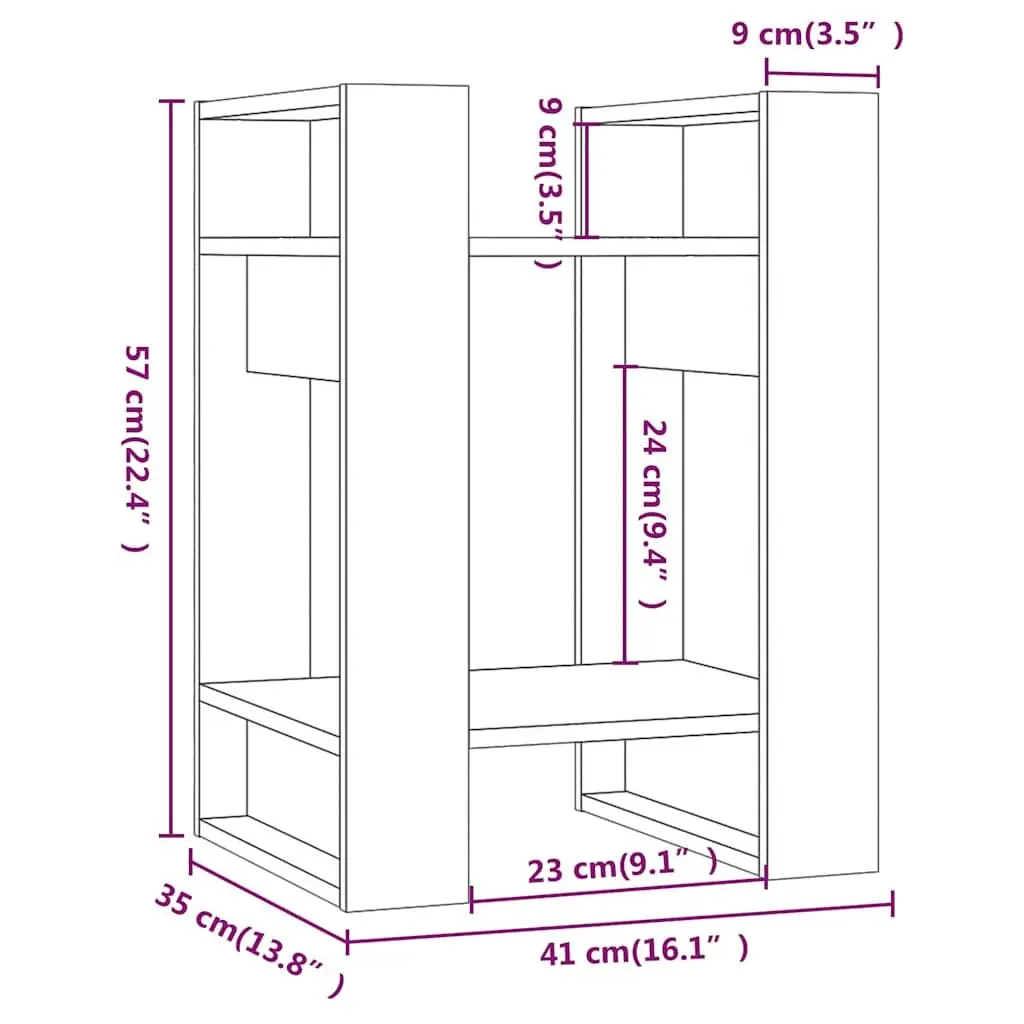 Book Cabinet Room Divider White Solid Pine Wood Shelving Storage Organiser