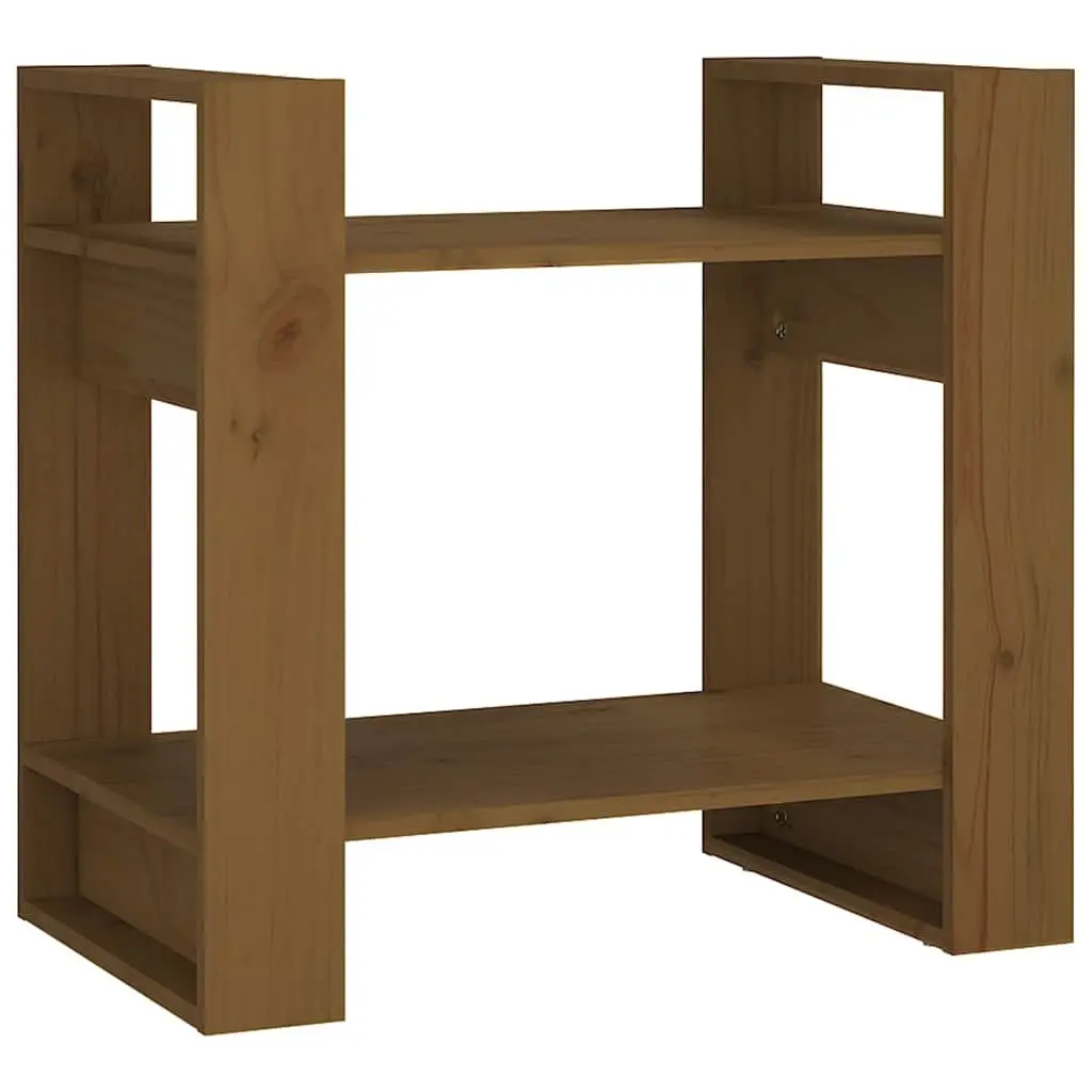 Solid Wood Book Cabinet Room Divider Bookshelf Storage Organizer Brown