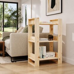 Charming Solid Wood Pine Book Cabinet Room Divider
