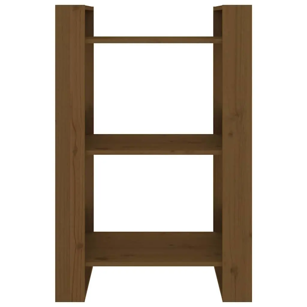 Solid Wood Book Cabinet Room Divider Open Shelving Storage Brown 60x35x91 cm